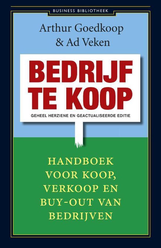 Cover afbeelding voor "Business bibliotheek - Bedrijf te koop"